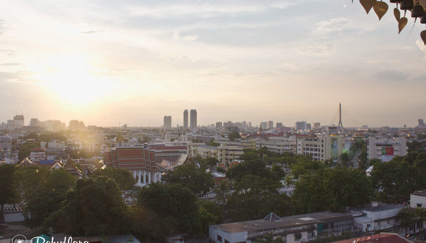 Heimatgefühl in Bangkok auf dem Wat Saket - Golden Mount