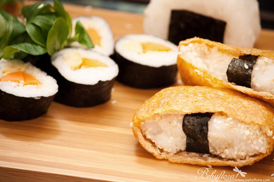 Sushi - vegetarisch mit Tofu und Ei