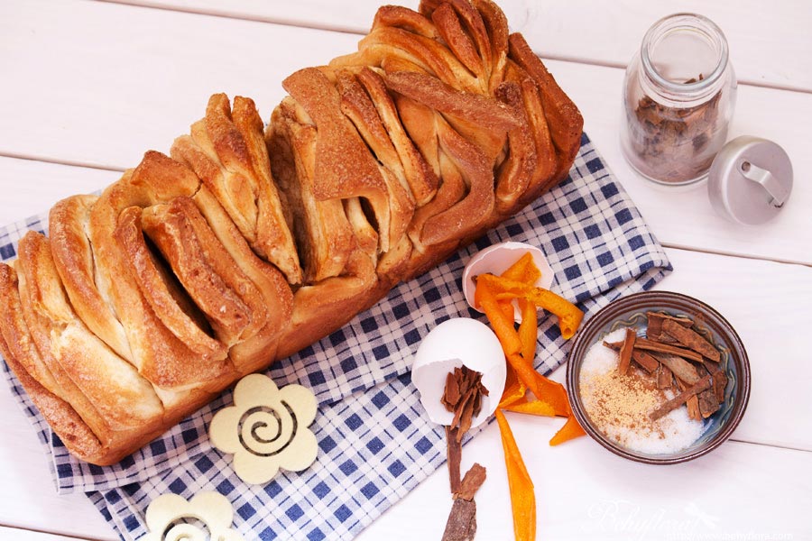 Zupfbrot mit Zimt-Orangen-Zucker – Knusprig &amp; Fein